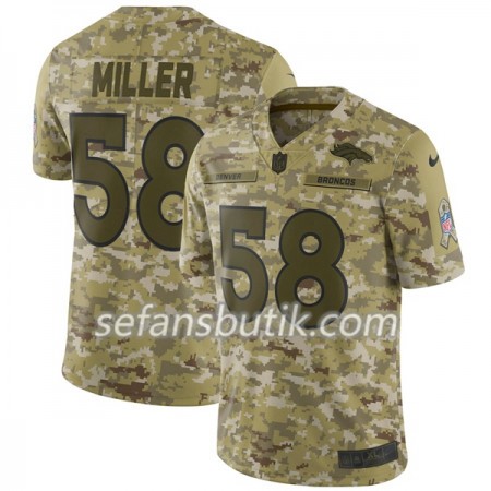 Denver Broncos Tröjor MILLER 58 Nike Salute To Service - Herr Denver Broncos Tröjor MILLER 58 Nike Salute To Service - Herr